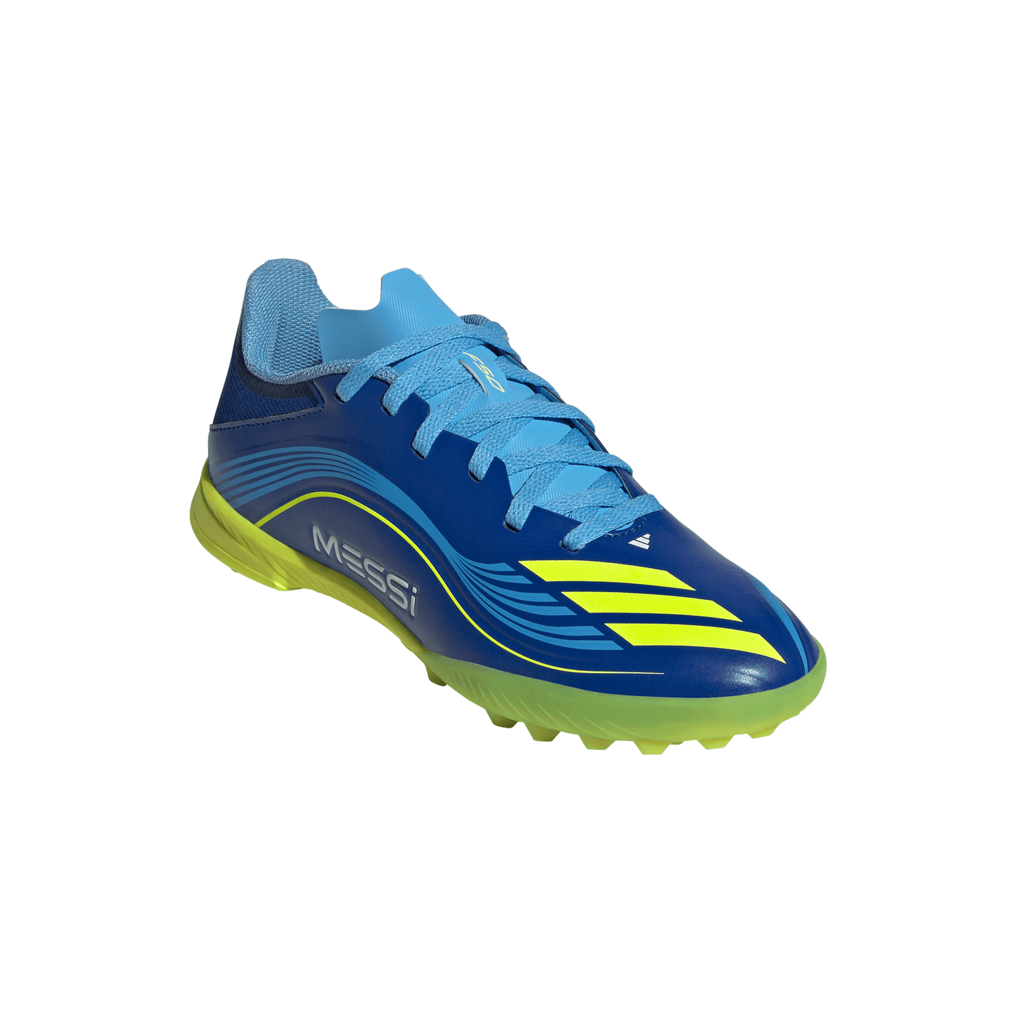 adidas F50 League MESSI TF Turf Junior- Team Royal Blue/ Solar Yellow/ Semi Blue Burst