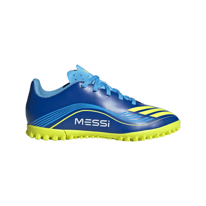 adidas F50 Club MESSI TF Turf Junior- Team Royal Blue/ Solar Yellow/ Semi Blue Burst