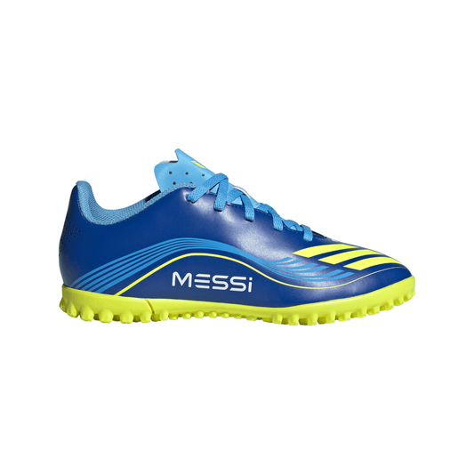 adidas F50 Club MESSI TF Turf Junior- Team Royal Blue/ Solar Yellow/ Semi Blue Burst