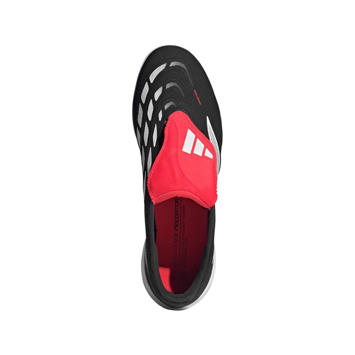 adidas Predator League FoldTongue Turf Soccer Cleats-  Core Black / Cloud White / Lucid Red