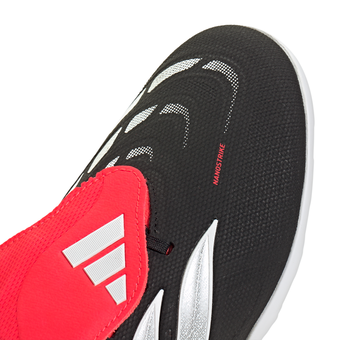 adidas Predator League FoldTongue Turf Soccer Cleats-  Core Black / Cloud White / Lucid Red
