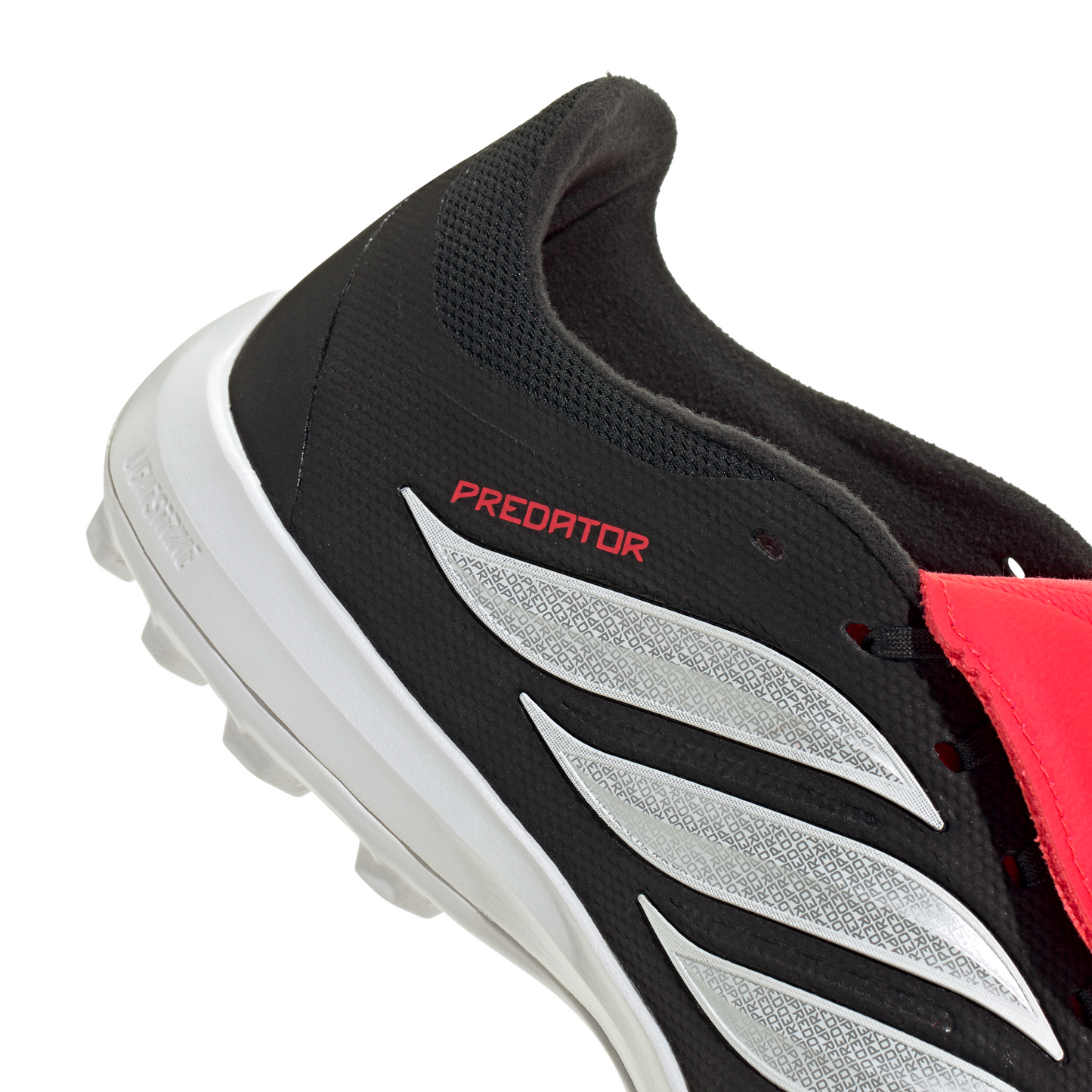 adidas Predator League FoldTongue Turf Soccer Cleats-  Core Black / Cloud White / Lucid Red
