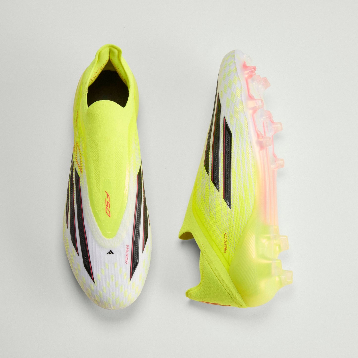 adidas F50 Elite Laceless FG Firm Ground Soccer Cleats - Tesoye /CBlack /Lucred