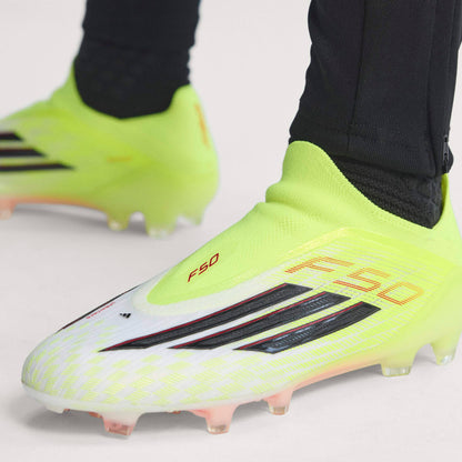 adidas F50 Elite Laceless FG Firm Ground Soccer Cleats - Tesoye /CBlack /Lucred