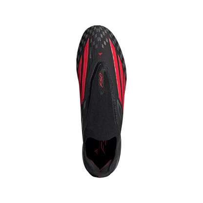 adidas F50 Elite Laceless FG Firm Ground Soccer Cleats - CBlack/ Lucred/ CBlack