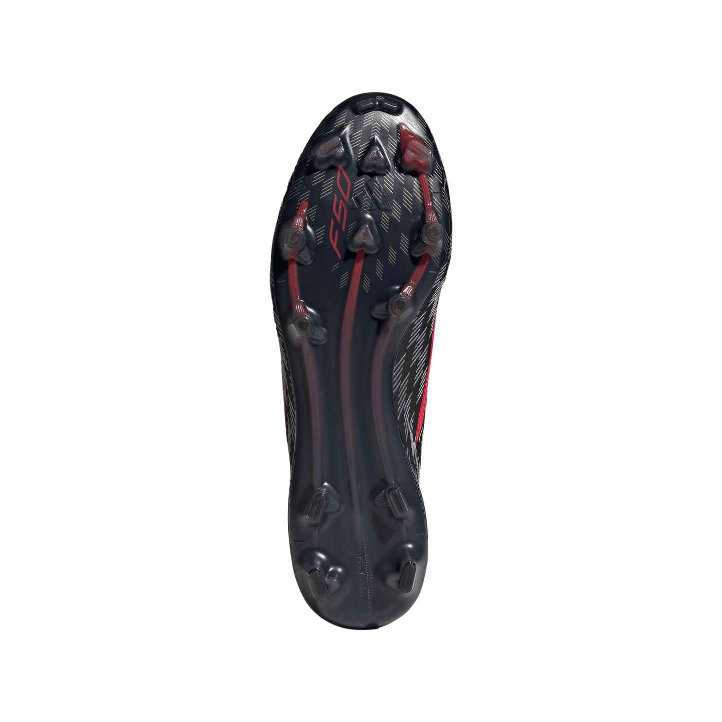 adidas F50 Elite Laceless FG Firm Ground Soccer Cleats - CBlack/ Lucred/ CBlack