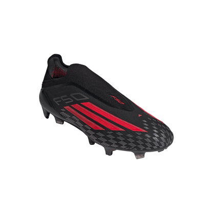 adidas F50 Elite Laceless FG Firm Ground Soccer Cleats - CBlack/ Lucred/ CBlack