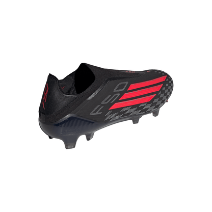 adidas F50 Elite Laceless FG Firm Ground Soccer Cleats - CBlack/ Lucred/ CBlack