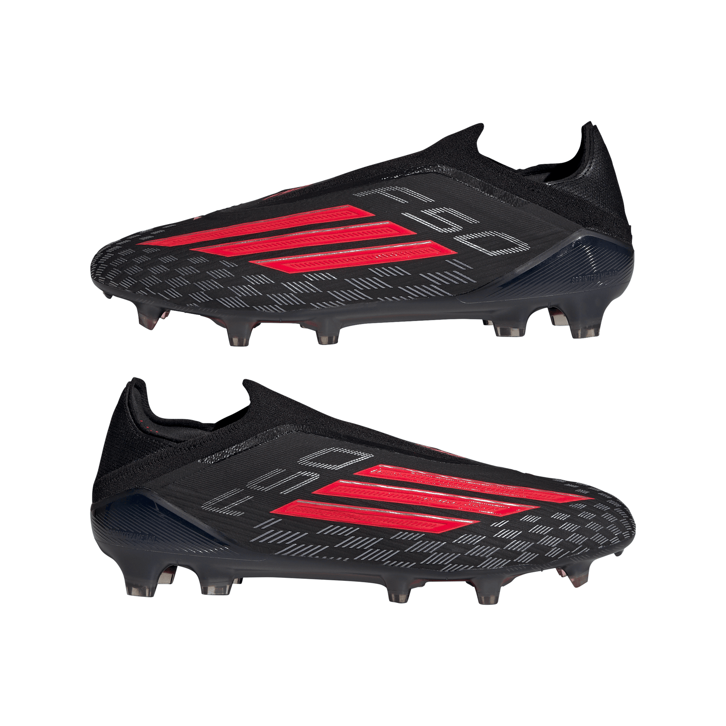 adidas F50 Elite Laceless FG Firm Ground Soccer Cleats - CBlack/ Lucred/ CBlack