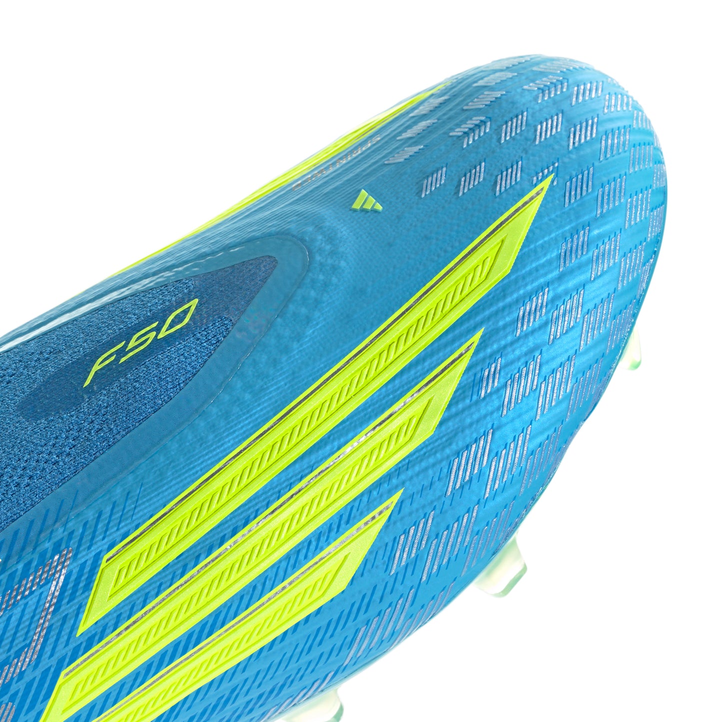 adidas F50 Elite Laceless FG Firm Ground Soccer Cleats - Blue/ Lucid Red/ Team Solar