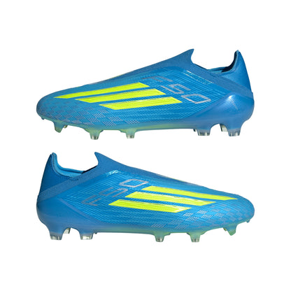 adidas F50 Elite Laceless FG Firm Ground Soccer Cleats - Blue/ Lucid Red/ Team Solar
