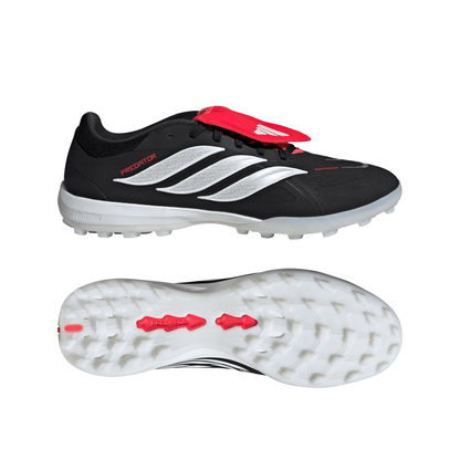 adidas Predator Pro FT TF Turf Soccer Shoes - CBlack/ FTWhite/ Lucred