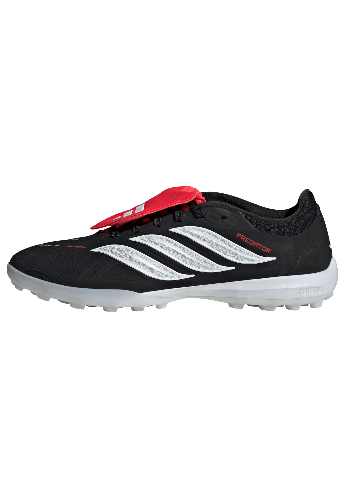 adidas Predator Pro FT TF Turf Soccer Shoes - CBlack/ FTWhite/ Lucred