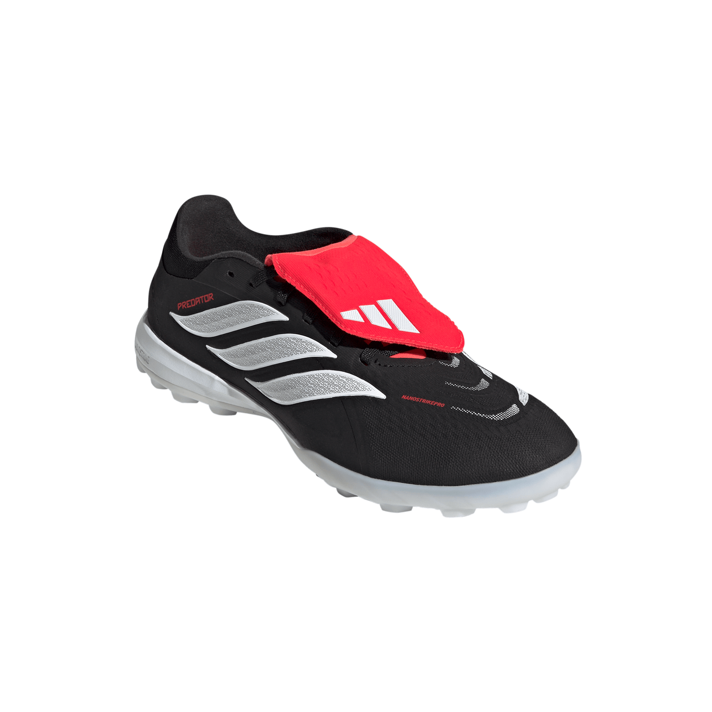 adidas Predator Pro FT TF Turf Soccer Shoes - CBlack/ FTWhite/ Lucred