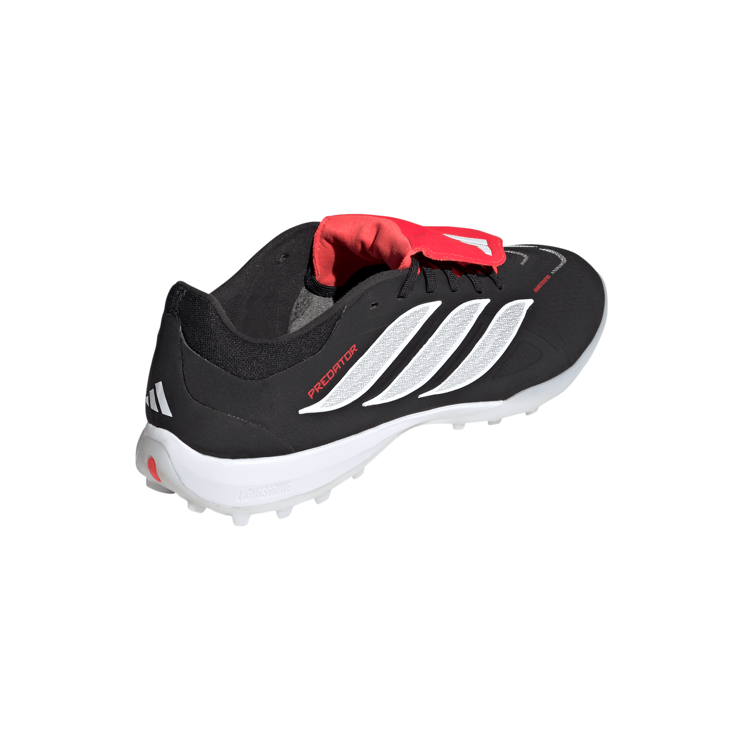 adidas Predator Pro FT TF Turf Soccer Shoes - CBlack/ FTWhite/ Lucred