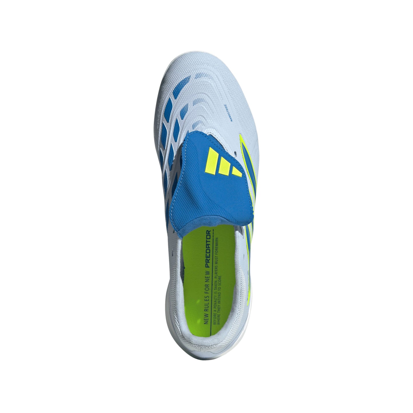 adidas Predator League FoldTongue Turf Soccer Cleats-  Crystal Sky/ Ray Blue/Team Solar Yellow 2