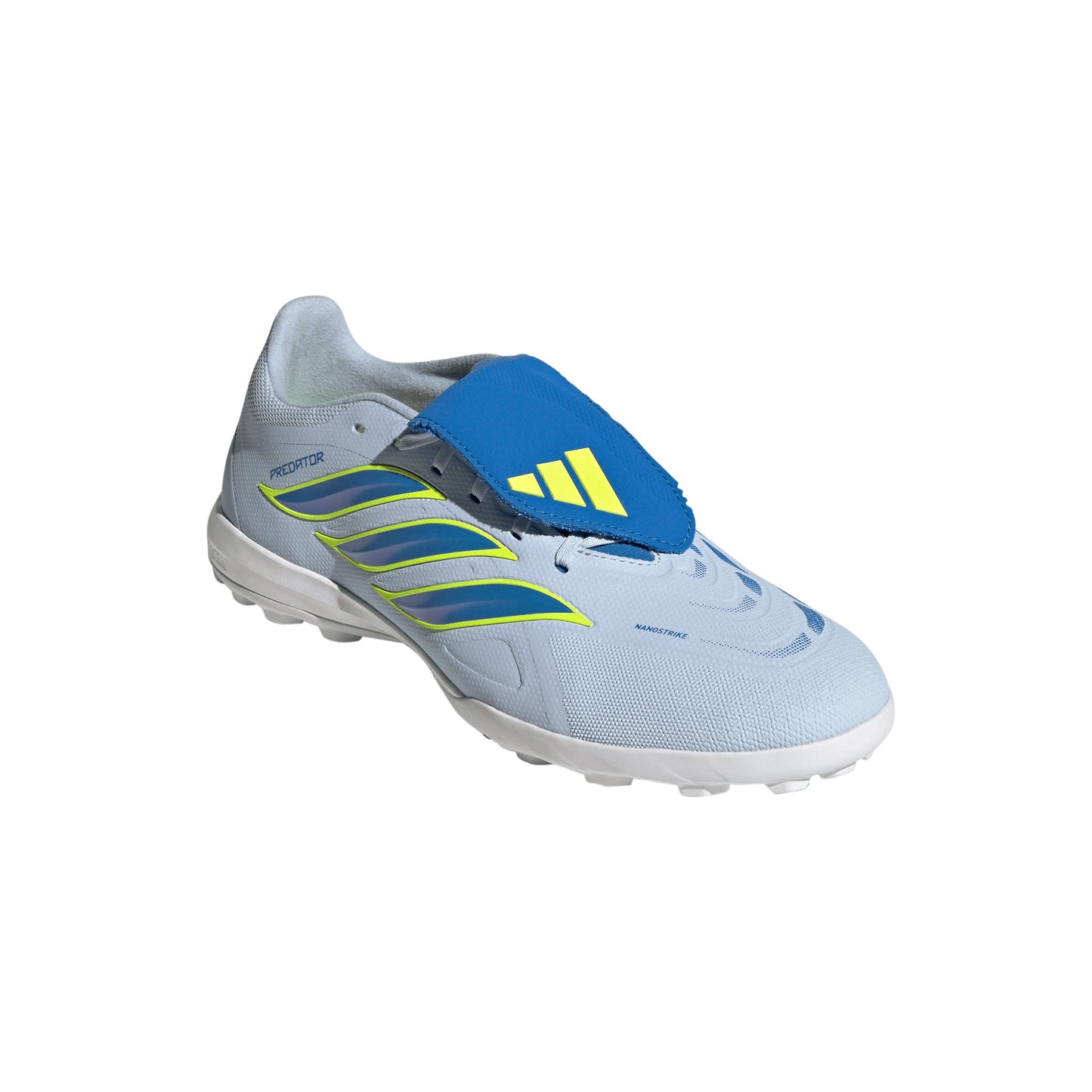 adidas Predator League FoldTongue Turf Soccer Cleats-  Crystal Sky/ Ray Blue/Team Solar Yellow 2