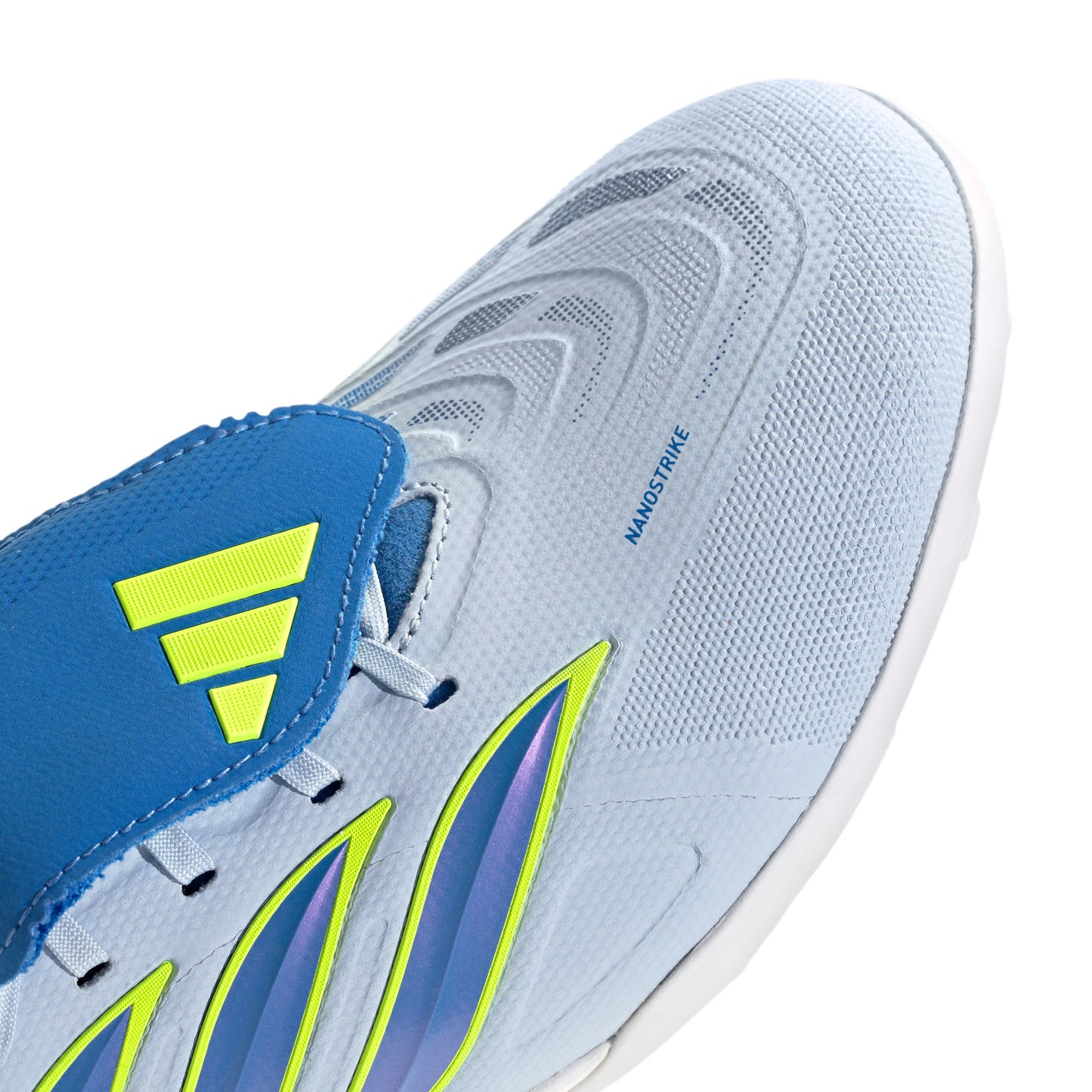adidas Predator League FoldTongue Turf Soccer Cleats-  Crystal Sky/ Ray Blue/Team Solar Yellow 2