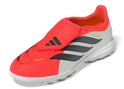 adidas Junior Predator League FT Fold Tongue TF Turf Soccer Shoes - Blue/ Lucid Ray/ Team Solar