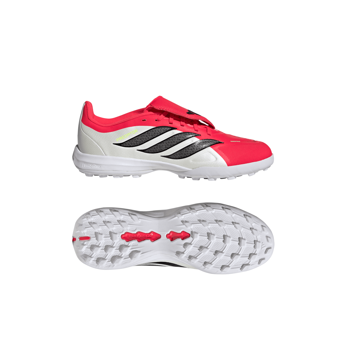 adidas Junior Predator League FT Fold Tongue TF Turf Soccer Shoes - Blue/ Lucid Ray/ Team Solar