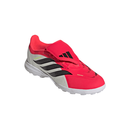 adidas Junior Predator League FT Fold Tongue TF Turf Soccer Shoes - Blue/ Lucid Ray/ Team Solar