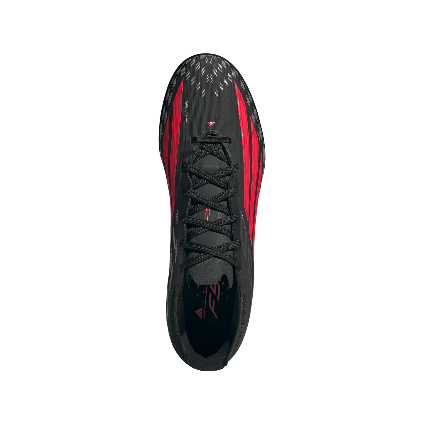 adidas F50 Pro TF Turf Soccer Cleats- Core Black / Lucid Red / Core Black