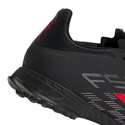adidas F50 Pro TF Turf Soccer Cleats- Core Black / Lucid Red / Core Black