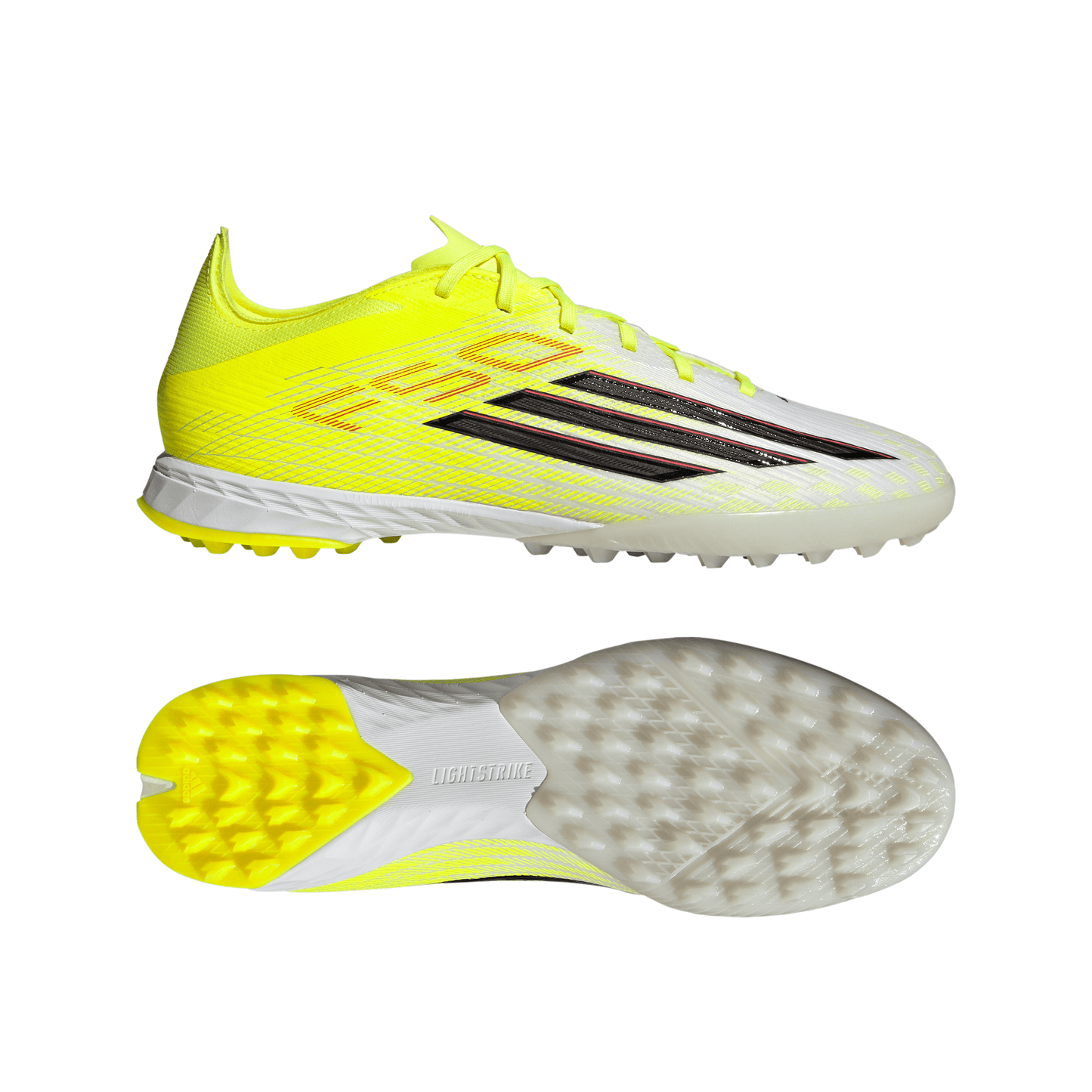 adidas F50 Pro TF Turf Soccer Shoes - Tesoye/ CBlack/ Lucred