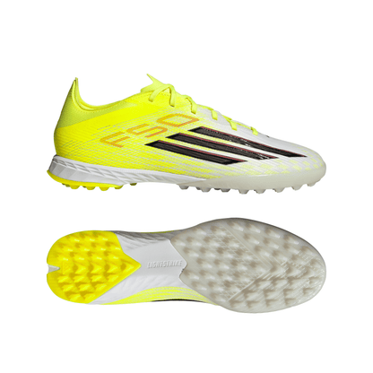 adidas F50 Pro TF Turf Soccer Shoes - Tesoye/ CBlack/ Lucred