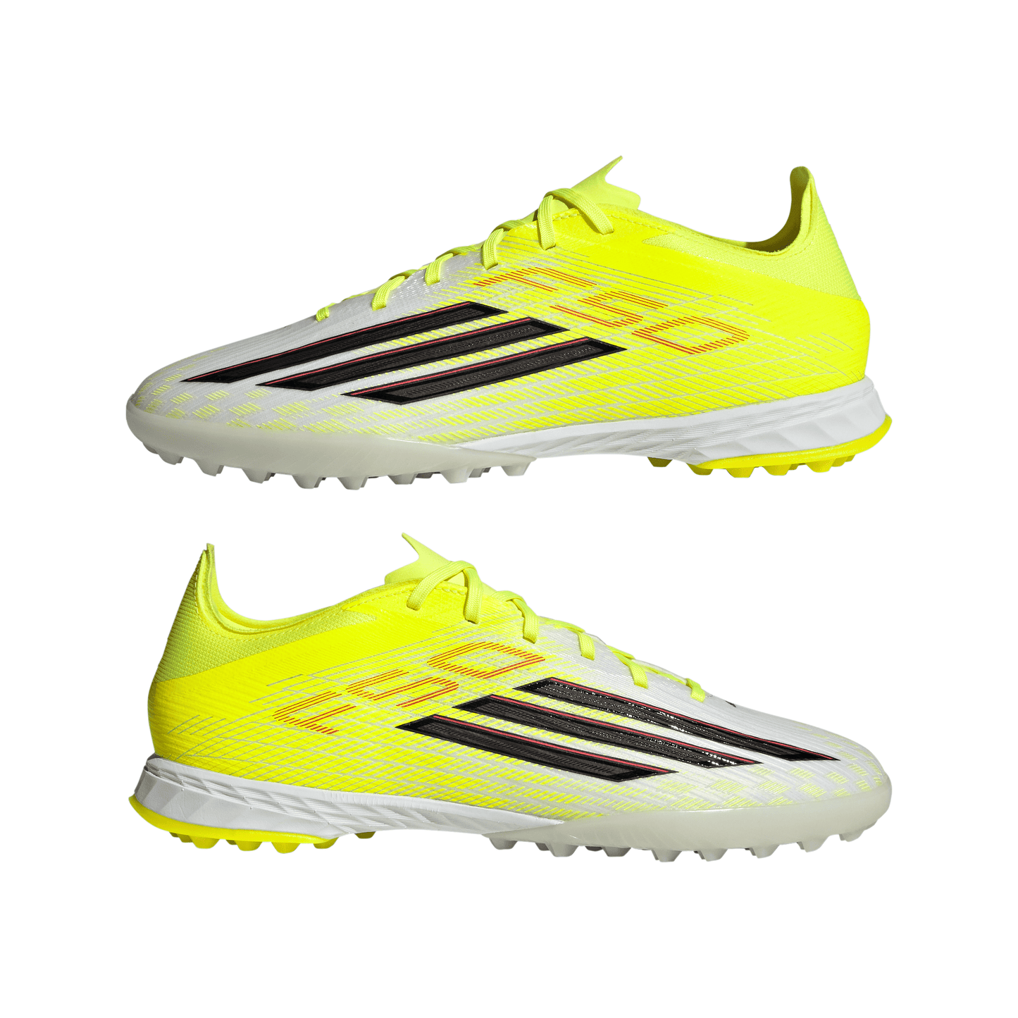 adidas F50 Pro TF Turf Soccer Shoes - Tesoye/ CBlack/ Lucred