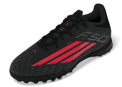 adidas F50 League TF Turf Shoes - CBlack/ Lucred/ CBlack