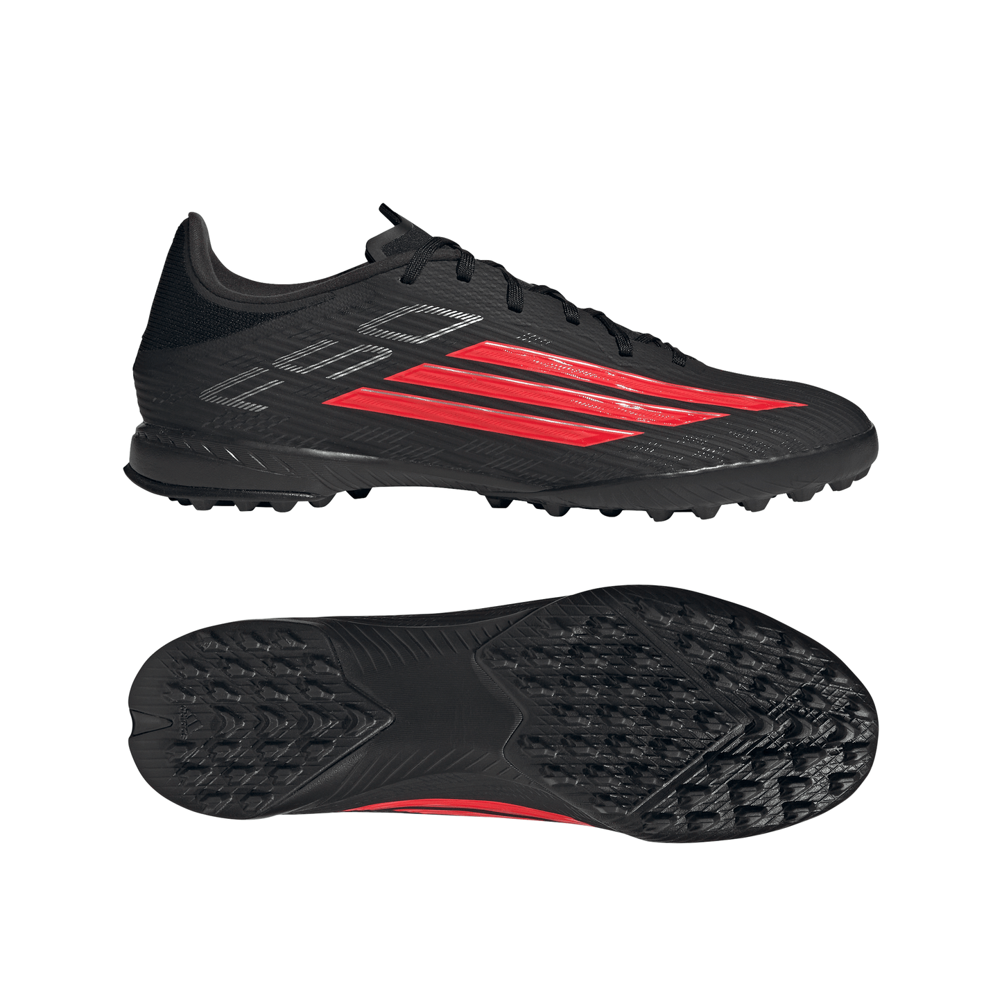 adidas F50 League TF Turf Shoes - CBlack/ Lucred/ CBlack
