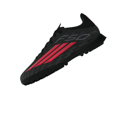 adidas F50 League TF Turf Shoes - CBlack/ Lucred/ CBlack