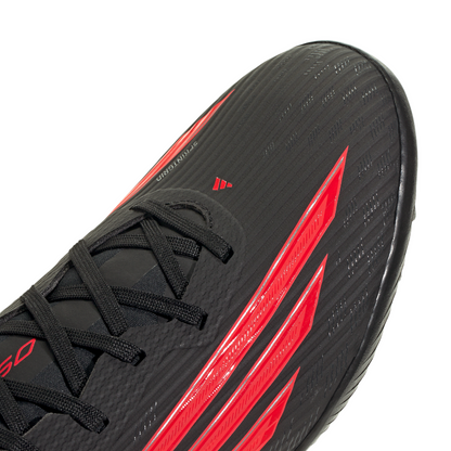 adidas F50 League TF Turf Shoes - CBlack/ Lucred/ CBlack