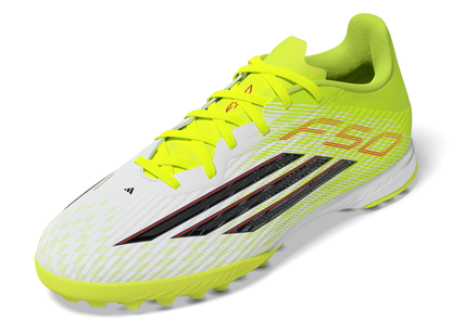 adidas F50 League TF Turf Shoes - Tesoye/ CBlack/ Lucred