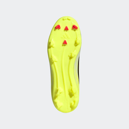 adidas Junior F50 Mid League FG/MG Firm Ground Soccer Cleat - Team Solar Yellow/Core Black/Lucid Red