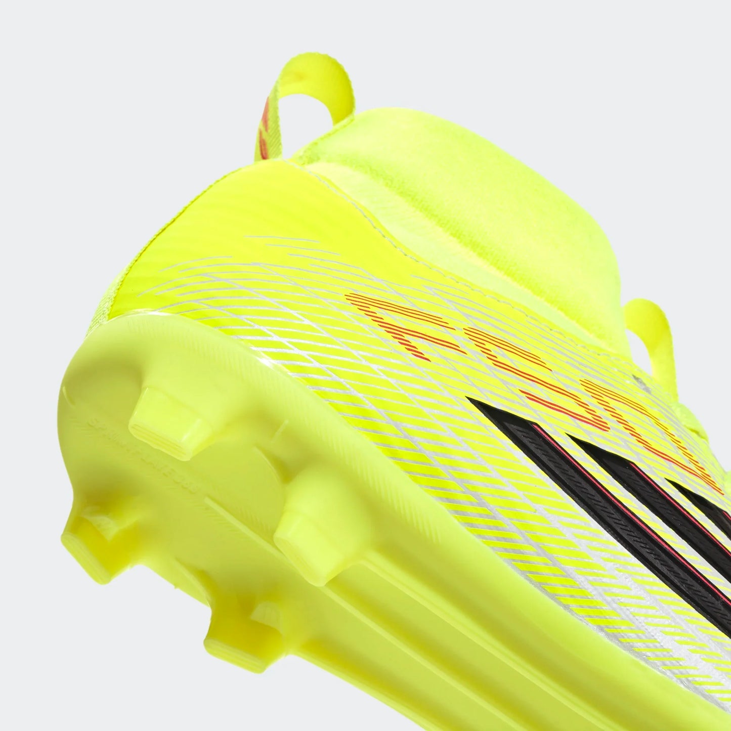 adidas Junior F50 Mid League FG/MG Firm Ground Soccer Cleat - Team Solar Yellow/Core Black/Lucid Red