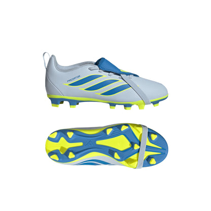 adidas Predator Club FT EL FG Firm Ground Junior -  Crytal Sky/ Ray Blue/ Team Solar