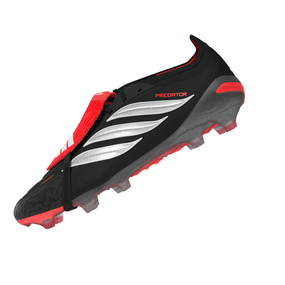 adidas Predator Elite FoldTongue FT FG Firm Ground Soccer Cleats - CBlack/ FTWhite/ Lucred