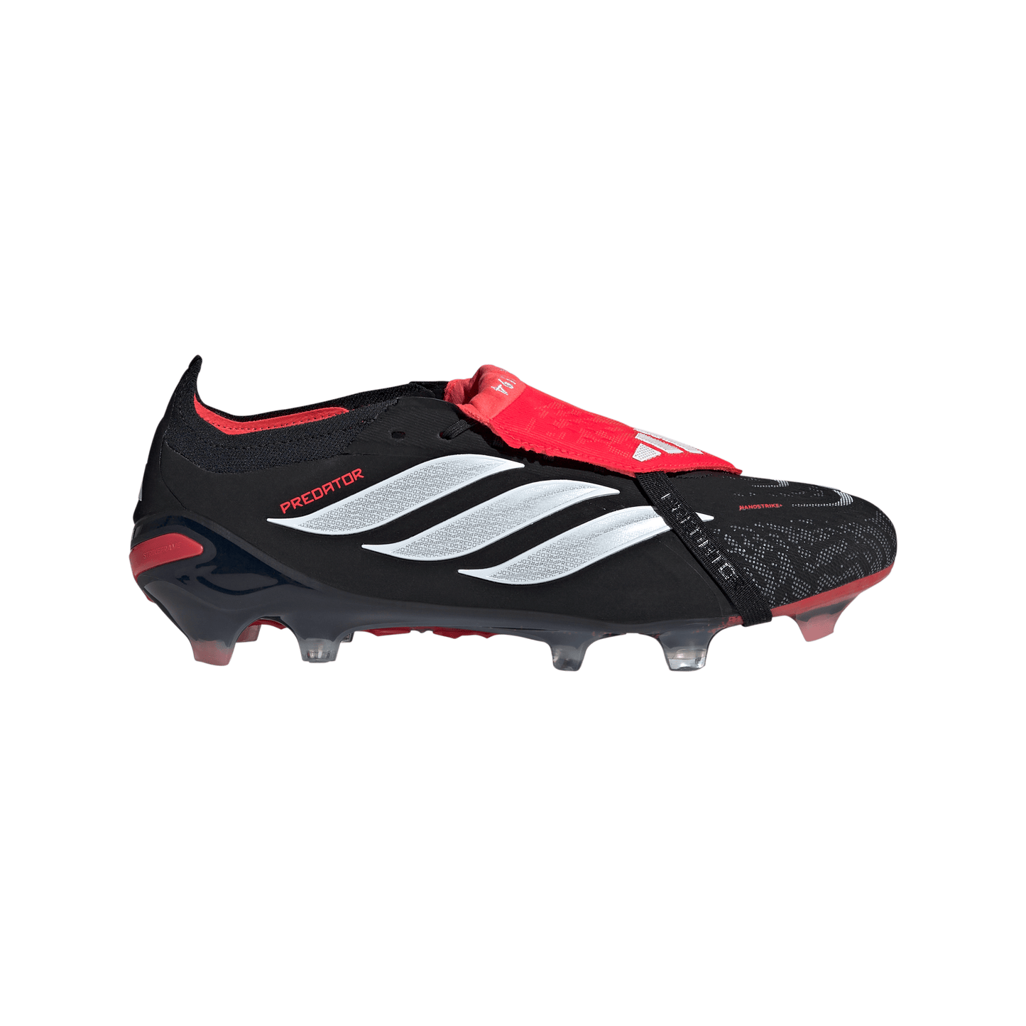 adidas Predator Elite FoldTongue FT FG Firm Ground Soccer Cleats - CBlack/ FTWhite/ Lucred