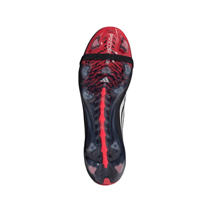 adidas Predator Elite FoldTongue FT FG Firm Ground Soccer Cleats - CBlack/ FTWhite/ Lucred