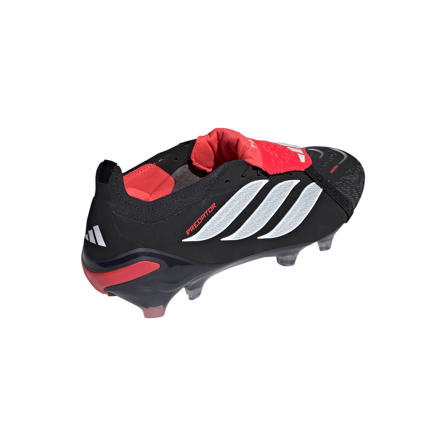 adidas Predator Elite FoldTongue FT FG Firm Ground Soccer Cleats - CBlack/ FTWhite/ Lucred