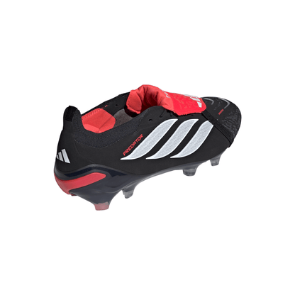 adidas Predator Elite FoldTongue FT FG Firm Ground Soccer Cleats - CBlack/ FTWhite/ Lucred