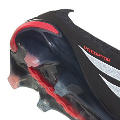 adidas Predator Elite FoldTongue FT FG Firm Ground Soccer Cleats - CBlack/ FTWhite/ Lucred