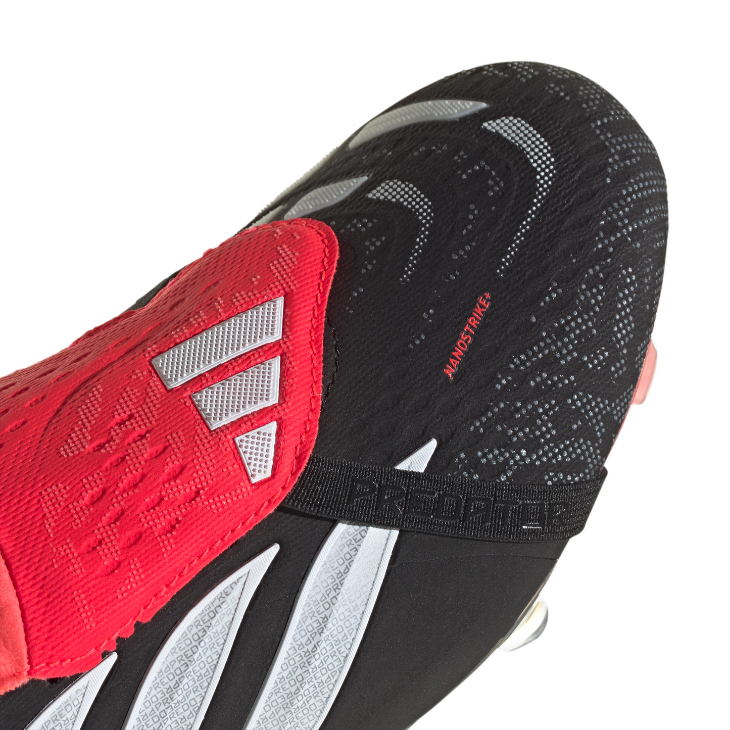 adidas Predator Elite FoldTongue FT FG Firm Ground Soccer Cleats - CBlack/ FTWhite/ Lucred
