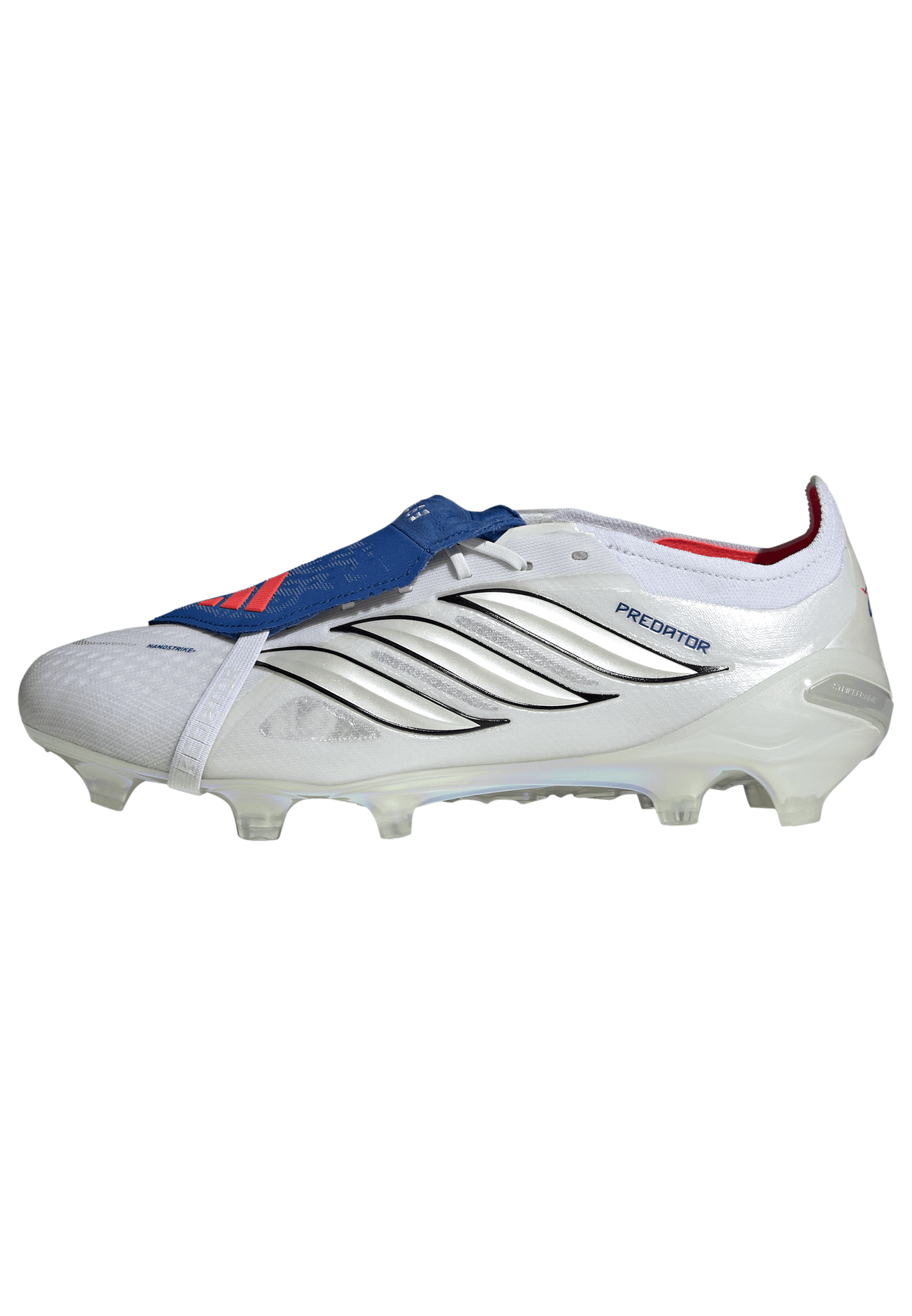 adidas Predator Elite FoldTongue FT BELLINGHAM FG Firm Ground Soccer Cleats - FTWhite /Zeromt /Royal Blue
