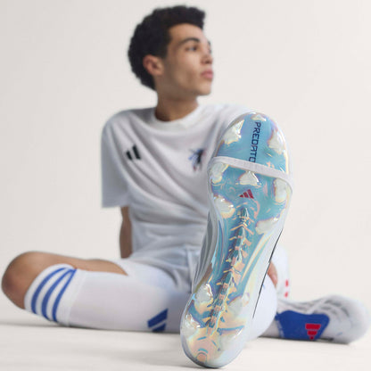 adidas Predator Elite FoldTongue FT BELLINGHAM FG Firm Ground Soccer Cleats - FTWhite /Zeromt /Royal Blue