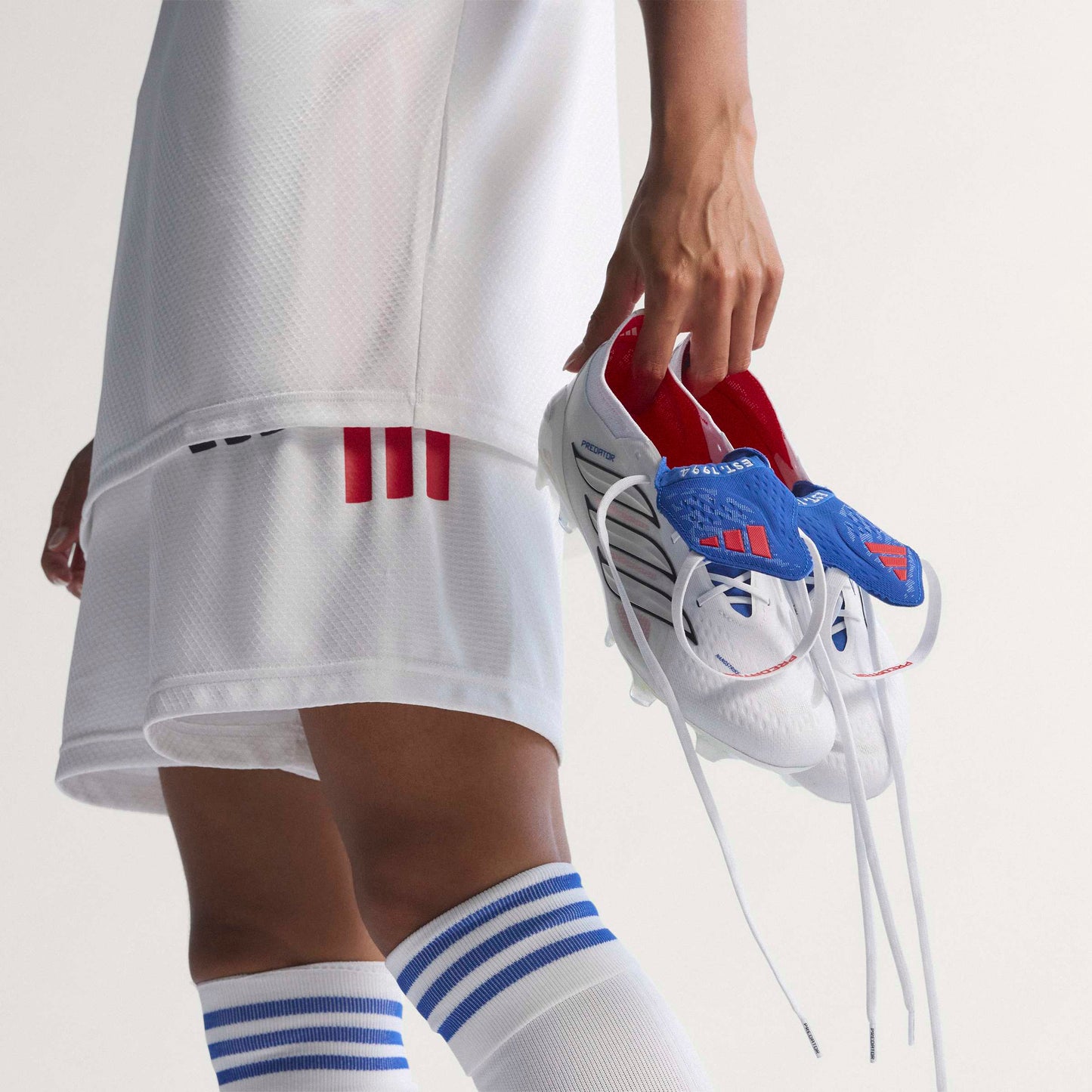 adidas Predator Elite FoldTongue FT BELLINGHAM FG Firm Ground Soccer Cleats - FTWhite /Zeromt /Royal Blue