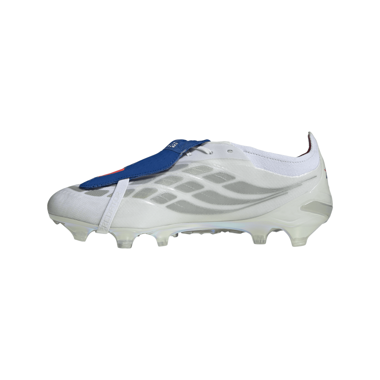 adidas Predator Elite FoldTongue FT BELLINGHAM FG Firm Ground Soccer Cleats - FTWhite /Zeromt /Royal Blue