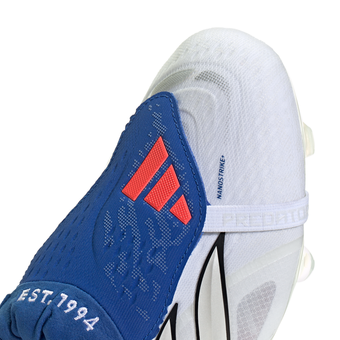 adidas Predator Elite FoldTongue FT BELLINGHAM FG Firm Ground Soccer Cleats - FTWhite /Zeromt /Royal Blue